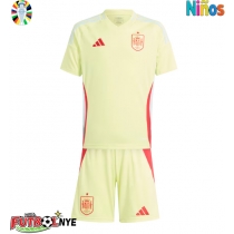 Camiseta España Visitante Equipación para niños Eurocopa 2024 manga corta (+ pantalones cortos)